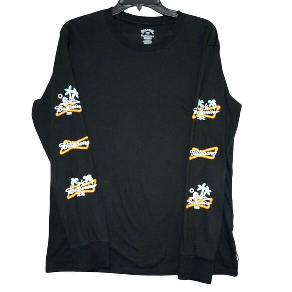 Billabong x Budweiser Long Sleeve Black Logo Tee – Size Medium - Picture 1 of 5
